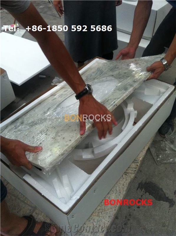 Andromeda White Granite Vanity Tops