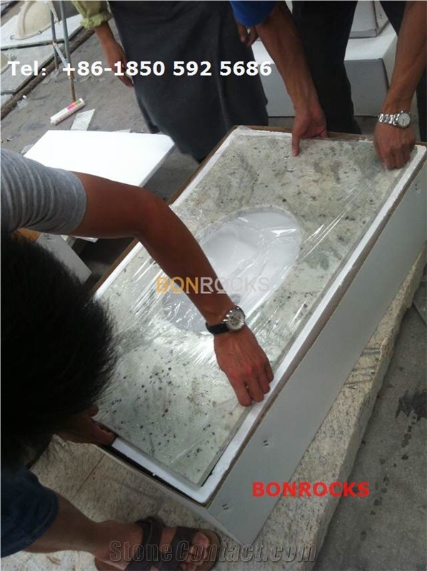 Andromeda White Granite Vanity Tops
