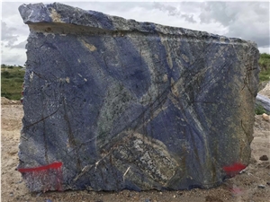 Azul Bahia Blue Headstone and Monument