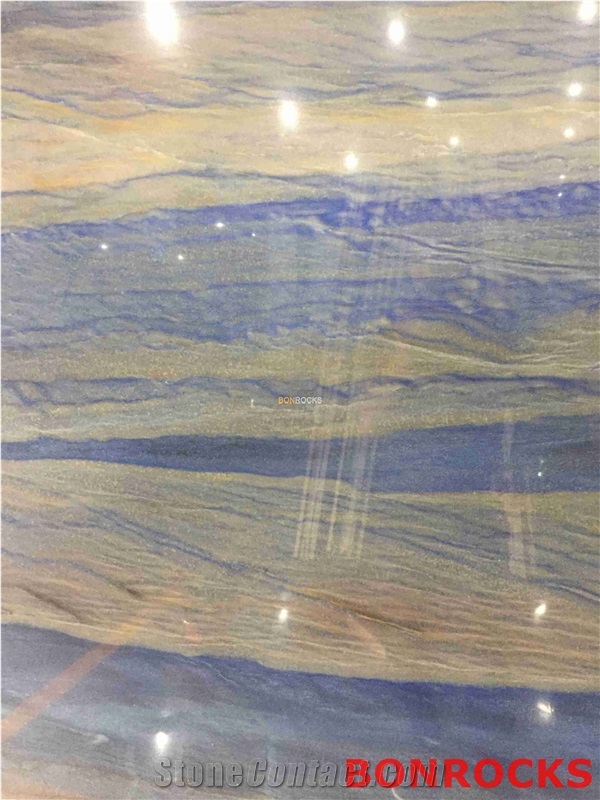 Azul Macaubas Sky Blue Quartzite Polished Slab