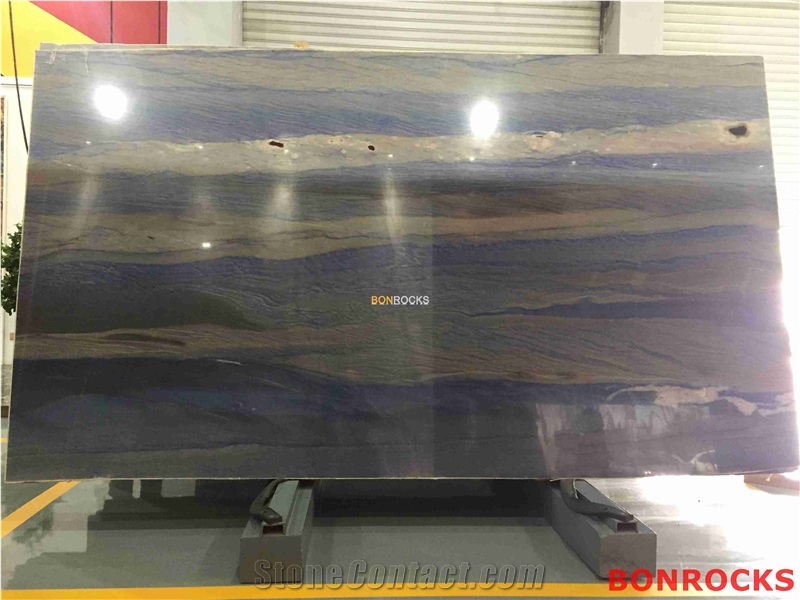 Azul Macaubas Sky Blue Quartzite Polished Slab