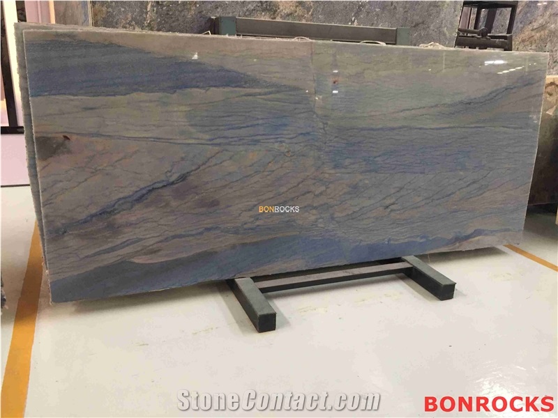Azul Macaubas Sky Blue Quartzite Polished Slab