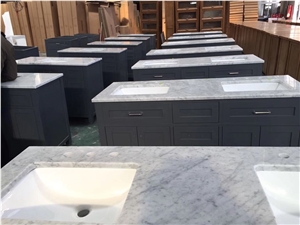 Bianca Carrara White Marble Countertop