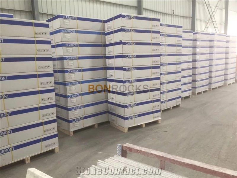 Bianco Carrara Marble Vanity Tops for Supermarket