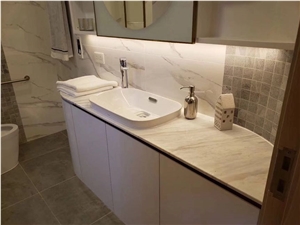 Bianco Carrara White Marble Bath Tops
