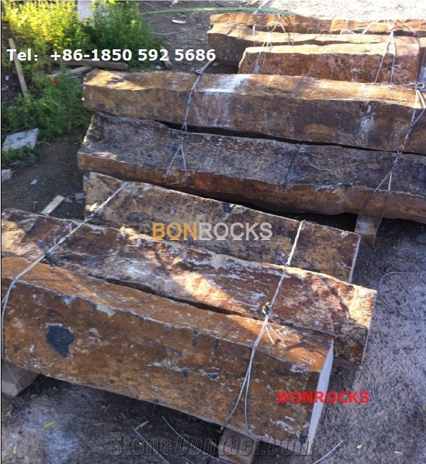 Black Basalt Blocks Columns