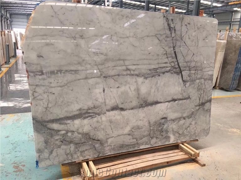 Calacatta Grey Marble Countertop and Tiles