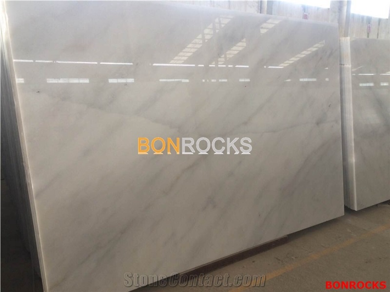 China Bianco Carrara White Marble Slabs