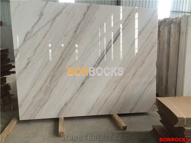 China Bianco Carrara White Marble Slabs