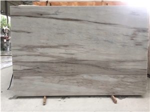 China Palissandro Bianco White Marble Slabs