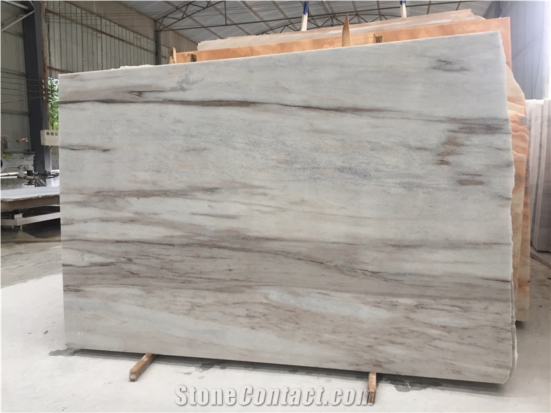 China Palissandro Bianco White Marble Slabs