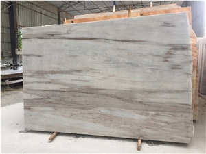 China Palissandro Bianco White Marble Slabs