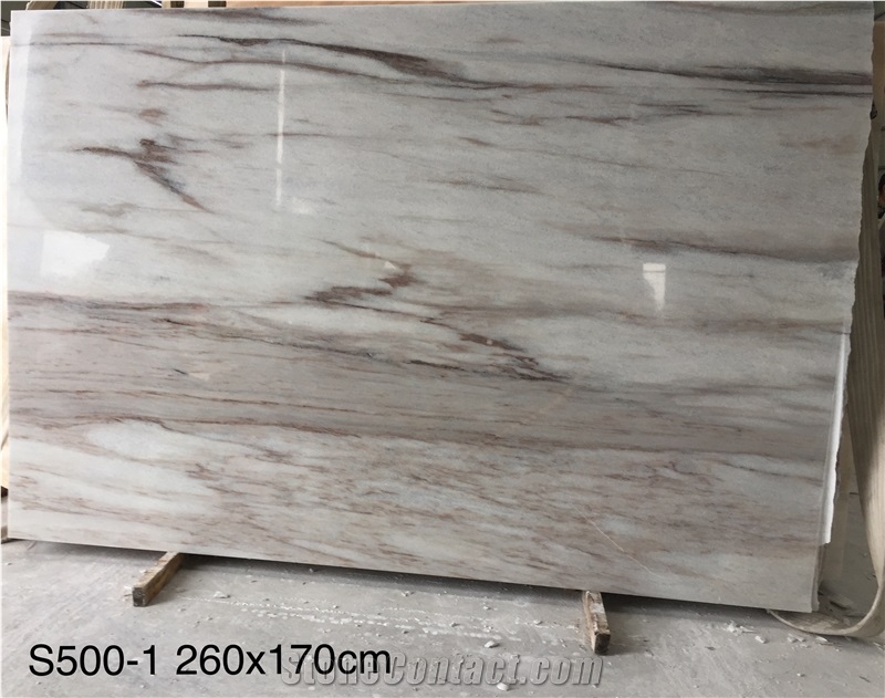 China Palissandro Bianco White Marble Slabs