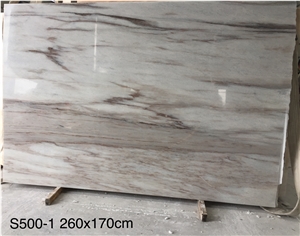 China Palissandro Bianco White Marble Slabs