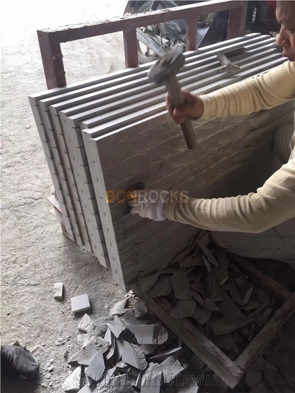Cinderella Grey Marble Split Facade Tiles