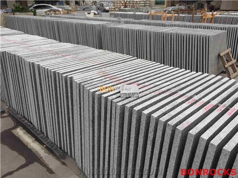 G623 China Bianco Sardo Granite Flamed Tiles