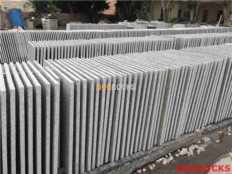 G623 China Bianco Sardo Granite Flamed Tiles