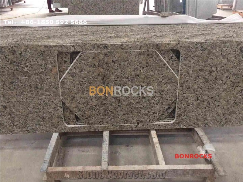 Golden Butterfly Beige Granite Countertops