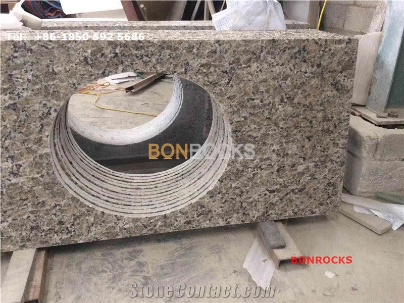 Golden Butterfly Beige Granite Vanity Tops