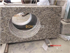 Golden Butterfly Beige Granite Vanity Tops