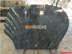 Green Granite Tombstone and Monument