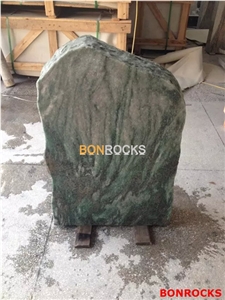 Green Granite Tombstone and Monument