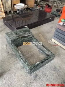 Green Granite Tombstone and Monument
