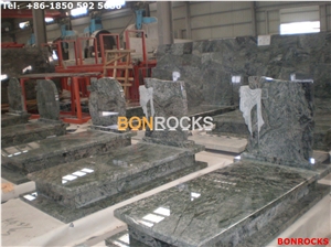 Green Jadeite Granite Monument and Tombstone