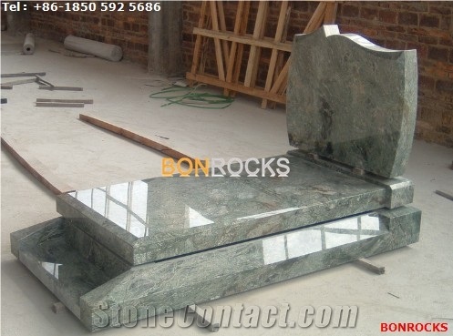 Green Jadeite Granite Monument and Tombstone