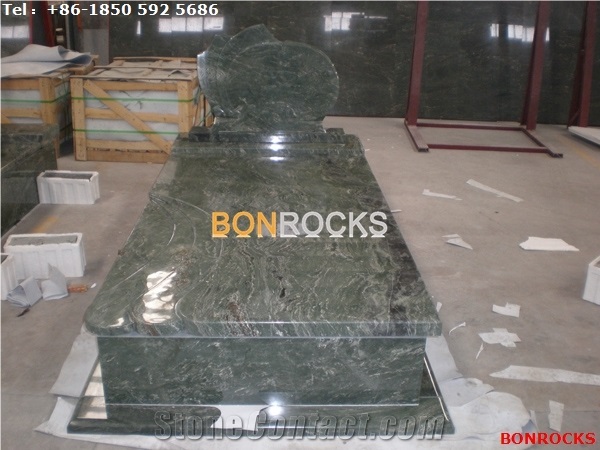 Green Jadeite Granite Monument and Tombstone