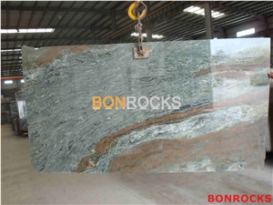 Green Jadeite Granite Polished Slab