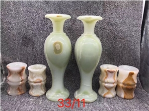 Green Onyx Flower Vase