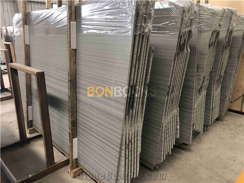 Grey Wooden Sandstone Polished Slab