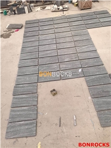 Jet Mist Black Granite Flamed Tiles for Project