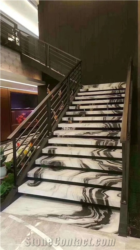 Panda White Marble Steps