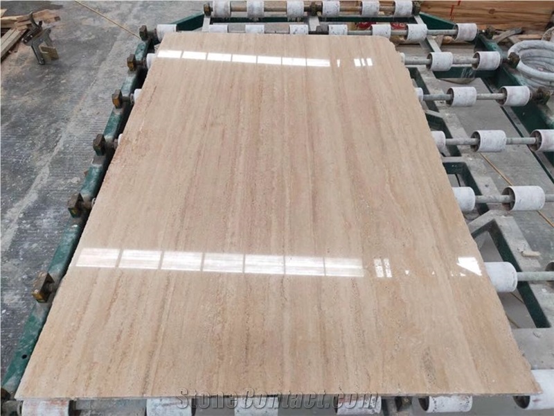 Rome Beige Travertine Slab and Block