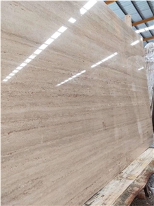 Rome Beige Travertine Slab and Block