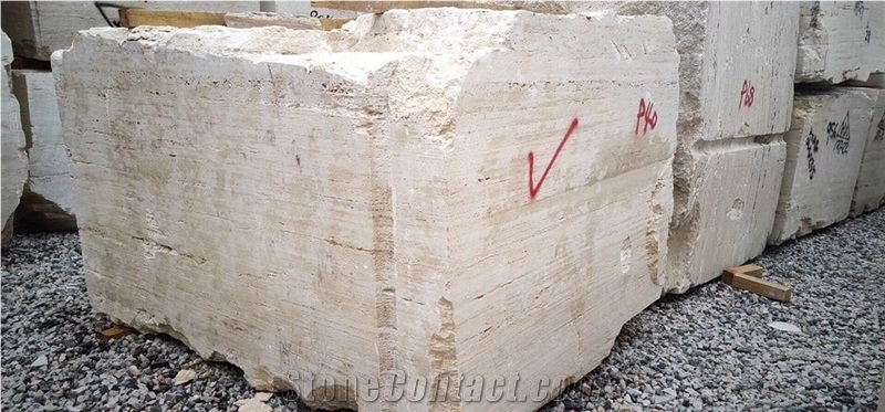 Rome Beige Travertine Slab and Block