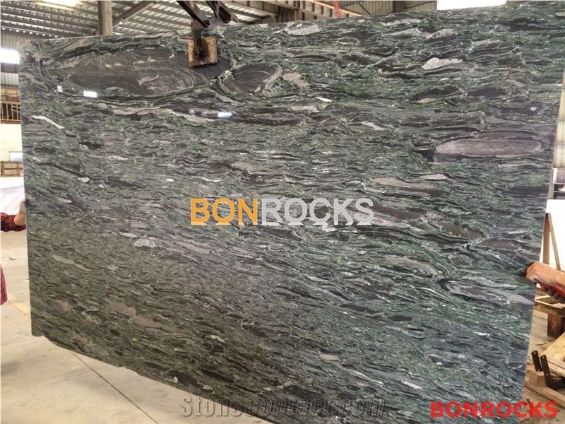 Sea Wave Green Granite Polished Slab