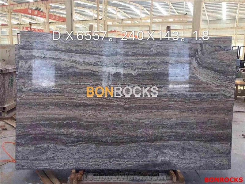 Silver Snake Travertine Slab