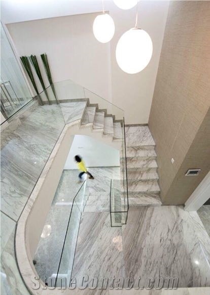 Volakas White Marble Steps
