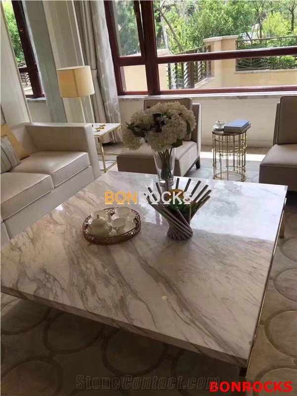 Volakas White Marble Table Tops