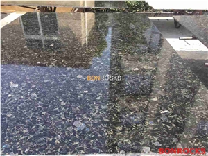 Volga Blue Granite Polished Slab Volga Blue Granite Polished Slab