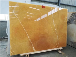 Yellow Onyx Polished Slab