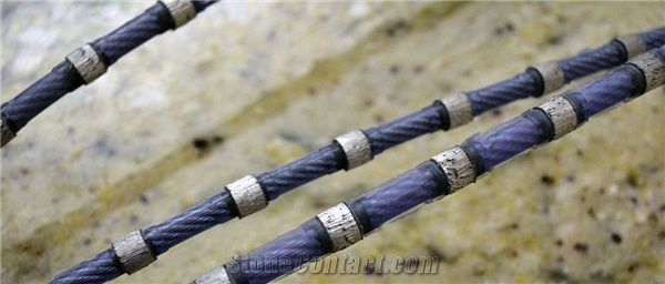 Diamond Rope for Cutting Blocks from Excavations