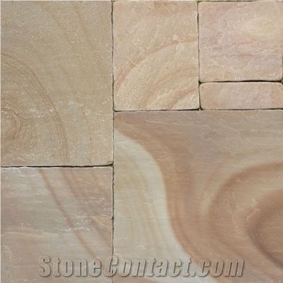 Camel Dust Sandstone Paving Pattern