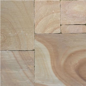 Camel Dust Sandstone Paving Pattern