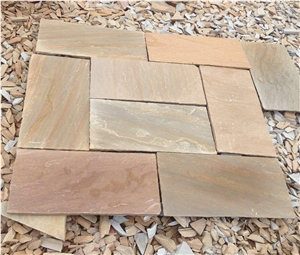 Camel Dust Sandstone Paving Pattern