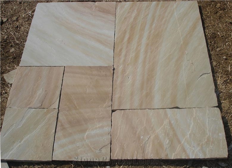 Camel Dust Sandstone Paving Pattern