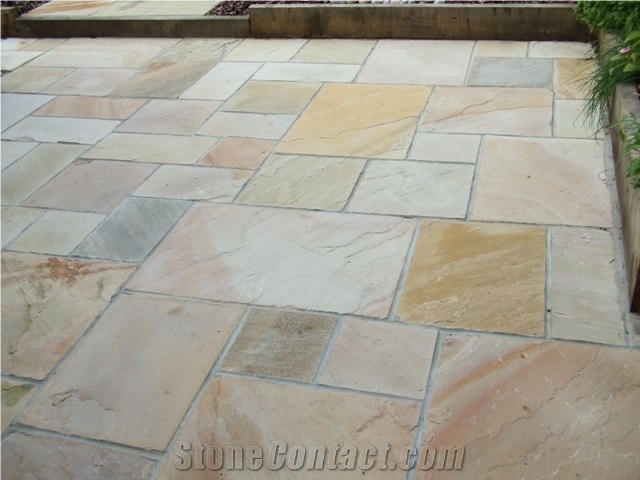 Fossil Mint Sandstone Patio Pavings